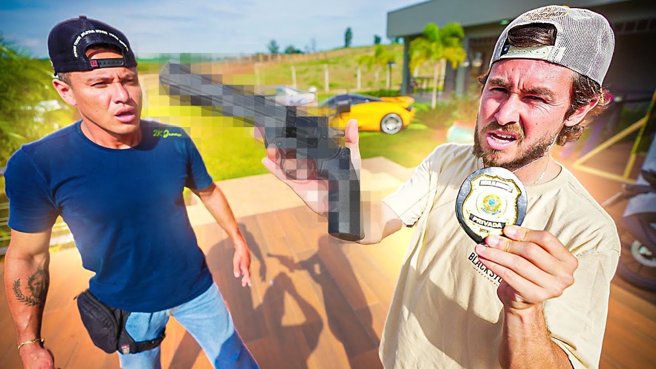 ENTREGUEI A ARMA DOS INVASORES PARA O MEU AMIGO POLICIAL