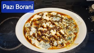 Pazı Borani Meze Yapımı