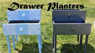 Hello lovelies and studlies! this week we made planters out of old
drawers! is the biggest project i have ever tackled! myself peter also
are having...