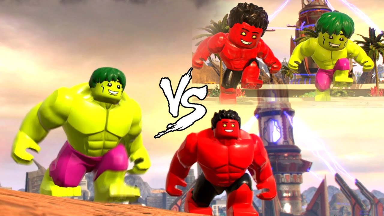 Hulk vs Red Hulk 💥 lego Superhero 🔴 Lego Stop Motion Animation 