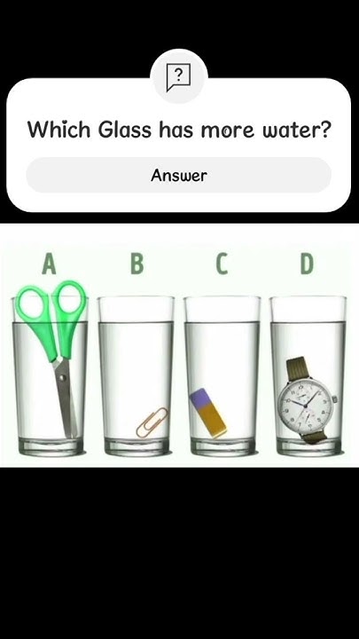 which-glass-has-more-water-a-b-c-d-question-answer