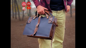 Making a Leather Briefcase, PDF Pattern, by #vikingsleatherdesign