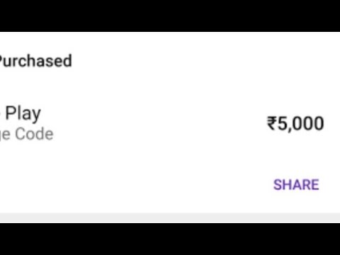 5000 Rs redeem code in video - YouTube