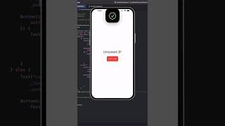 FaceID Integration & Usage | SwiftUI Tutorial #shorts #faceid #swiftuicodes #framework #components