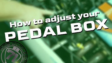 How To Adjust The Brake Pedal Of A Caterham With An Adjustable Pedal Box