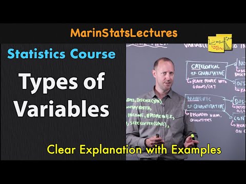 Variables and Types of Variables | Statistics Tutorial | MarinStatsLectures