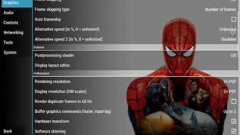 How to reduce lag on spiderman web of shadows ppsspp