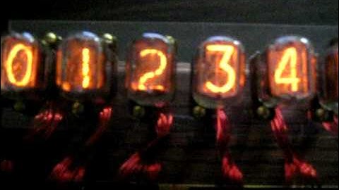 Nixie Tube Display Finished Demo Mode