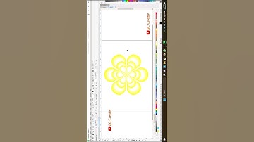 Transparency Flower Design inCoreldraw | Transformation Tool in Coreldraw #coreldraw #flowers #logo