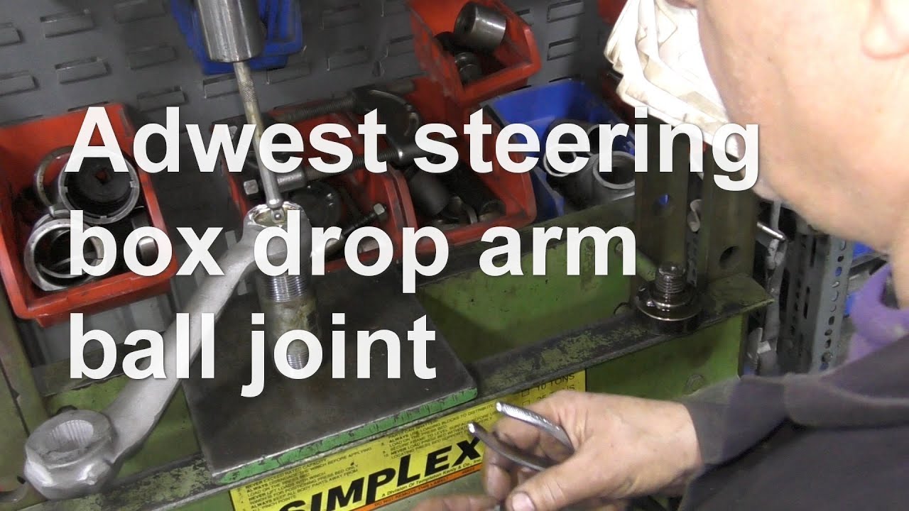 Adwest steering box drop arm ball joint YouTube