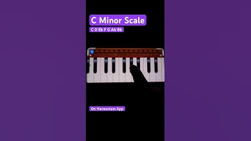 C Minor Scale On Harmonium App #shorts #harmonium #musicclass