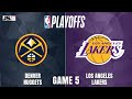 Denver Nuggets vs Los Angeles Lakers Game 5 | NBA Playoffs Live Scoreboard