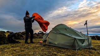 CAMPING in WIND - Cooking Steak & GEAR modifications