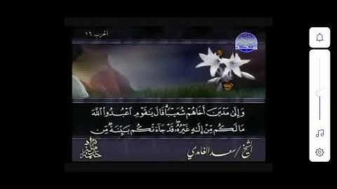 سورة الأعراف من ٨٥ إلى ٩٥ الغامدي