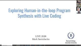Exploring Human-in-the-loop Program Synthesis with Live Coding