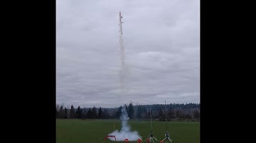 Rocket launch: Mean Machine catastrophic motor failure