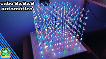 Proyecto #103 Cubo 8x8x8 RGB automático