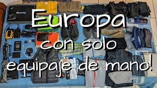 Cómo empacar para Europa, cosas que llevar en la maleta. Viajando con solo  equipaje de mano! - YouTube