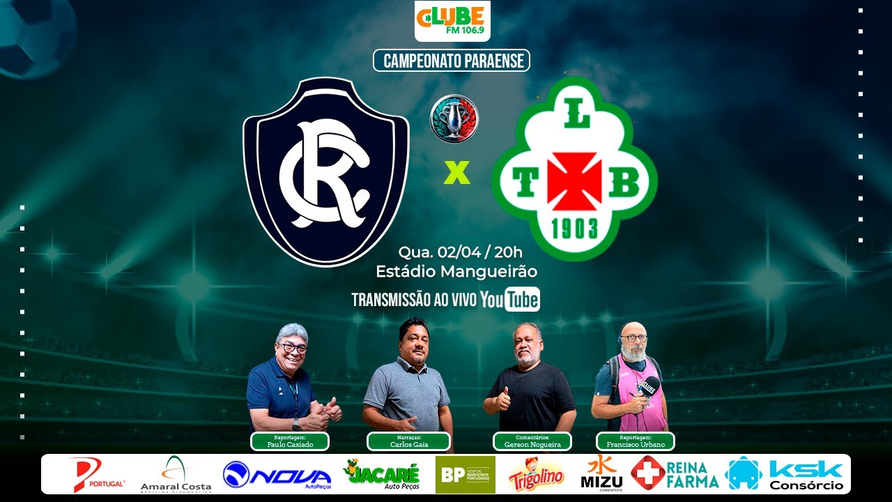 CLUBE DO REMO X TUNA LUSO | AO VIVO | CAMPEONATO PARAENSE | 02.04.2025 ...