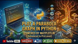 Plot the graph of the parabola using the matplotlib module in python