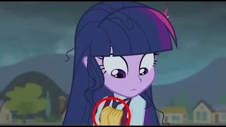Sunset Shimmer Touching Twilight Something.