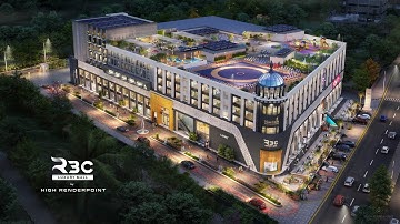 Shopping Mall With Aquarium 3D Architectural Walkthrough - R3C 2023