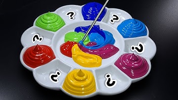 How to Create 13 Magical Colors from RAINBOW COLOR MIXING | Satisfying Color Mixing