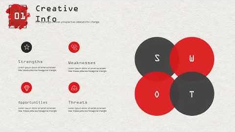 Red Company annual report PowerPoint template download