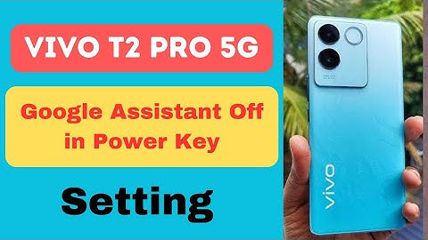 Vivo T2 Pro 5g Google Assistant Off in Power Key Setting | Power Off Show in Press Power Key in Vivo