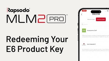 Rapsodo MLM2PRO™ Redeeming Your E6 Product Key (iOS Only)