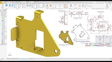 Autodesk inventor 2026 Create Sheet Metal  Design EXERCISE 144