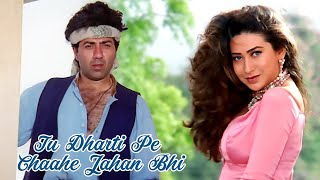 Tu Dharti Pe Chaahe Jahan Bhi Rahegi - Jeet | Karisma, Sunny Deol | Kumar Sanu, Alka Yagnik