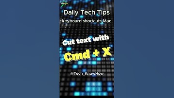 Cut text with  Cmd + X | #mac #keyboardshortcut #savetime #foryou