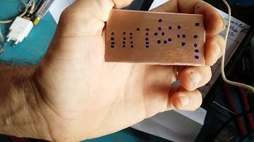 Como fazer placa de circuito impresso pelo método manual Parte 3