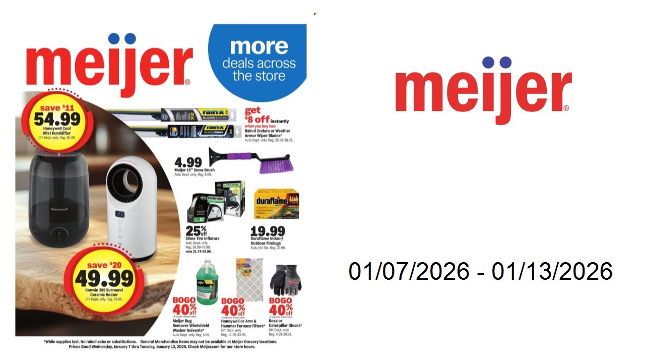 Meijer More Deals Across the Store  - 01/07/2026- 01/13/2026