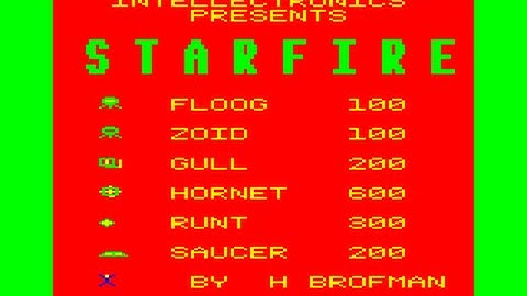 Starfire - Defender Clone - 1982 - TRS-80 Color Computer Game