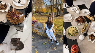 картинка: Вкусный вечер у друзей🥗🍗🧀♥️Как нас встречают и чем угощают🫂Хэллоуин не прошел мимо?👻🎃