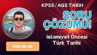 İslamiyet Öncesi Türk Tarihi Soru Çözümü | KPSS AGS Tarih