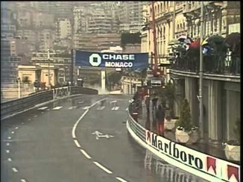 HD Last laps of the amazing Monaco Grand Prix 1984, LIVE BBC COMMENTARY