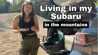 Living in a Subaru: Solo in the Mountains of BC and a Cookout | A typical day living out of my car by Madison Clysdale 318,673 views 10 months ago 10 minutes, 5 seconds