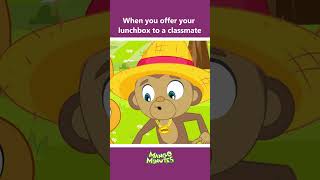 Funny Cartoon Meme - When You Offer Your Lunchbox to a Classmate #shorts #memes #cartoon #hooplakidz