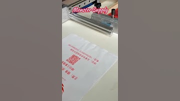 Flat Screen Printing Machine Print On Shopping Bag