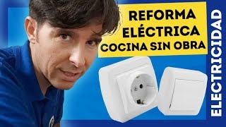 CÓMO INSTALAR ENCHUFES DE SUPERFICIE SOLERA EN COCINA SIN OBRAS