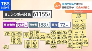 全国感染者6万1000人超 重症者は1322人