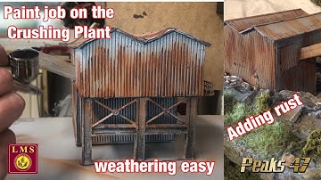 Building a Model Railway - how to make a Stone Quarry - Weathering the crushing plant