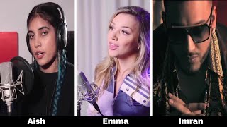 Satisfya female version Hindi vs Englisch Aish vs EmmaHeesters Gadi LamborghiniImran khan cover song Resimi