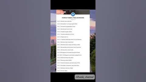 Fungsi tombol Ctrl a-z di Microsoft Office Word