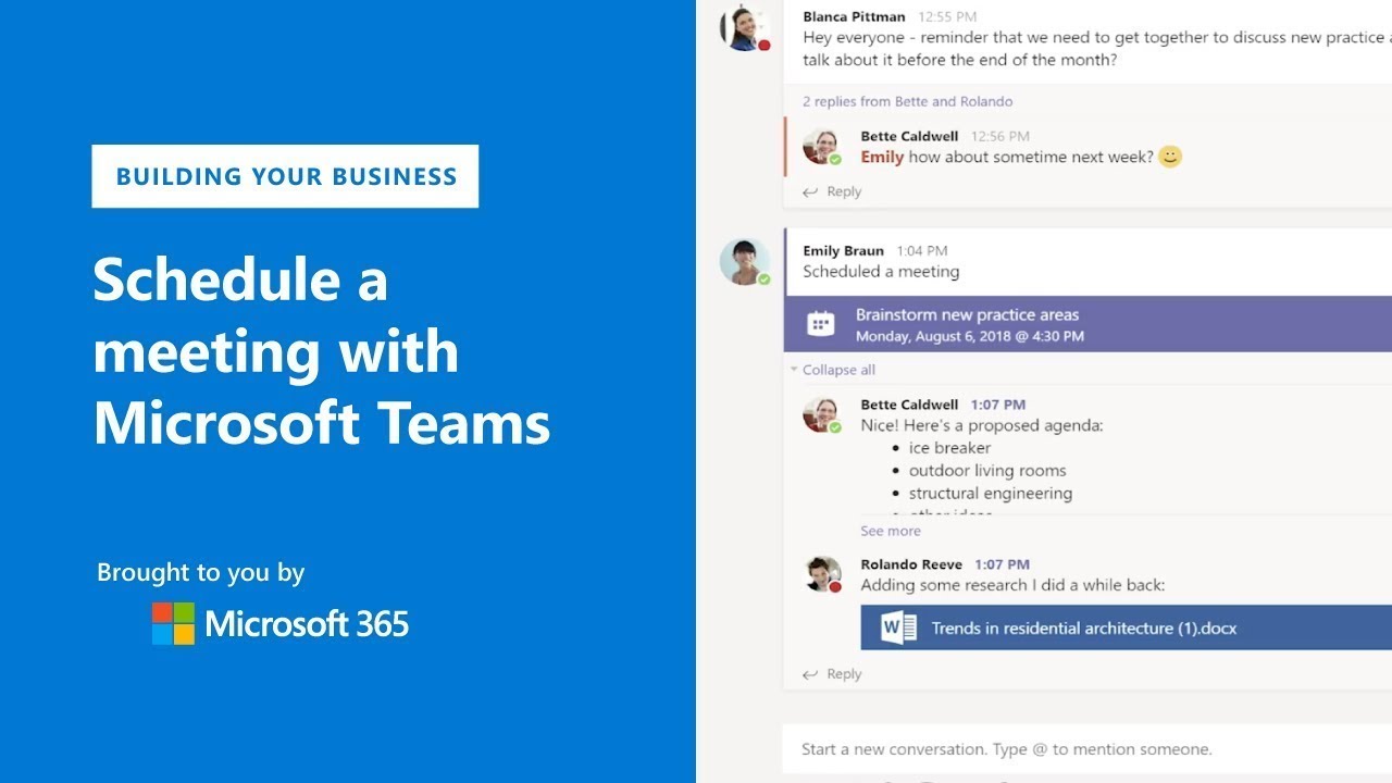 How To Schedule Meetings WITH Calendar Microsoft Teams YouTube