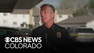 Aurora Police Officer Todd Chamberlain holds news conference after stabbing of officer