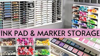 Craft Room Organization - Ink Pad and Marker Storage | Organize More